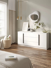 Комод с выдвижными ящиками для одежды, София, Белый, 1602х755х420 мм