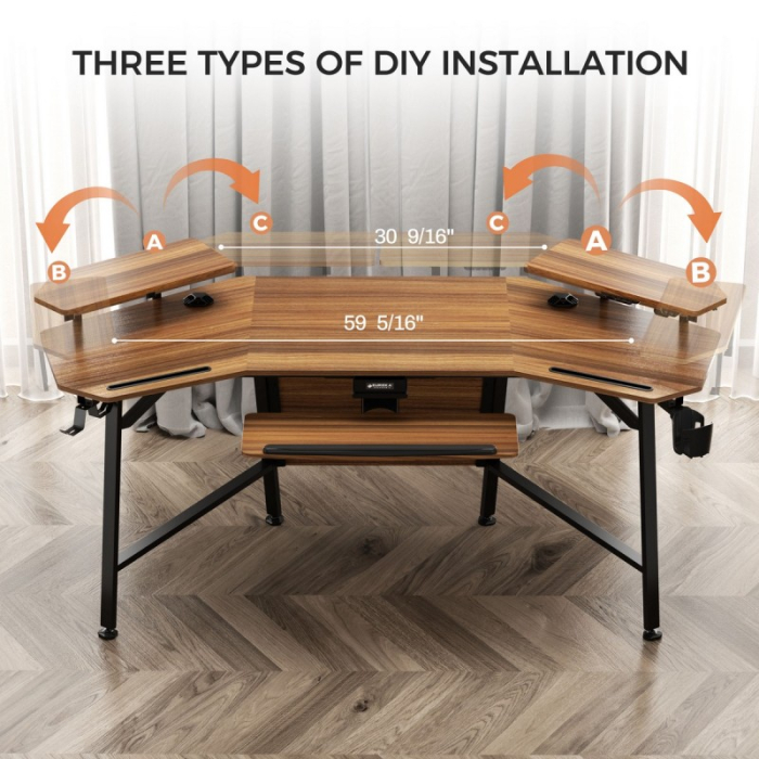 Геймерские, Стол для компьютера (для геймеров) Eureka AED-70