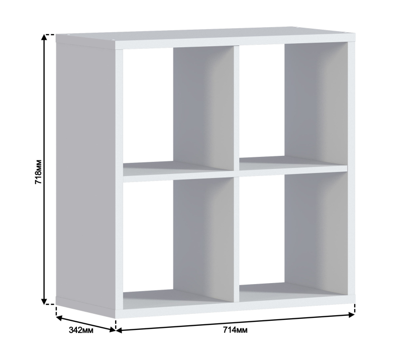 Стеллажи, Стеллаж Кито СБ-3241 Белый