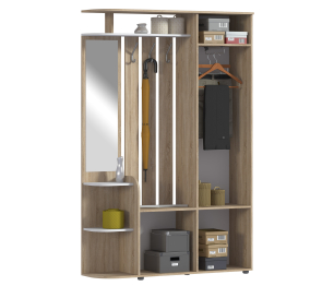 Прихожая Наоми СБ-2292 Дуб Сонома/Белый