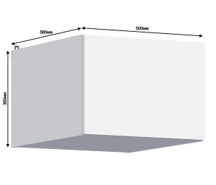 Леон шкаф навесной 1 дв 50х36 см