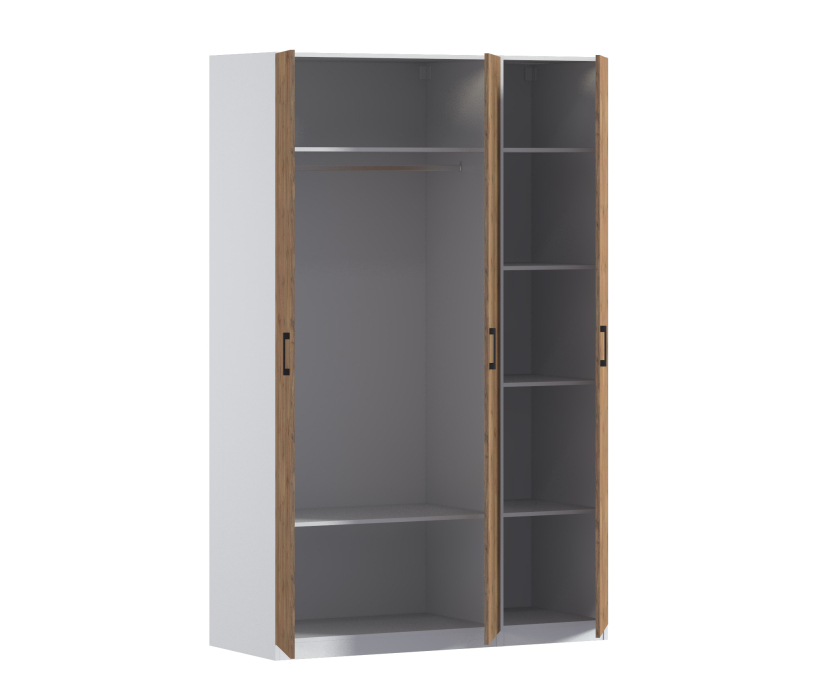 Для одежды, Шкаф трехдверный Макс 1500 мм, вариант №1 (ЛДСП)