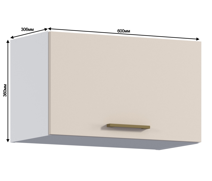 Соренто, Соренто шкаф 1 дв 60х36 см