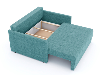 Диван-кровать Хант Мини, еврокнижка трехсекционная, рогожка