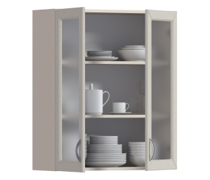 Сити шкаф навесной со стеклом 2 дв 80х92 см