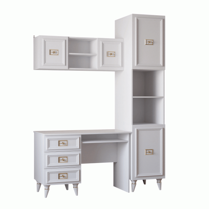 Прямые, Стол Валенсия письменный (1100х600х750) золото