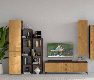 Стеллаж Шер Ст-3301, дуб апрель темный