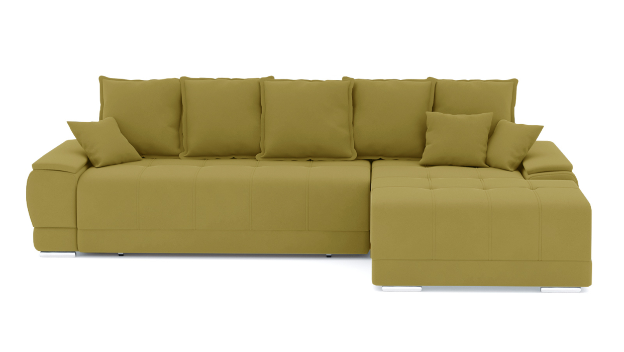 Диваны угловые в гостиную, Диван-кровать угловой Нордвикс ПБ, велюр