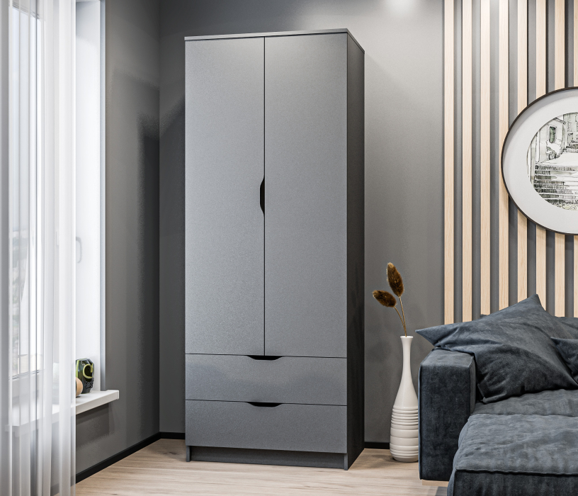 Шкафы распашные, Шкаф с ящиками Бруклин СБ-3345