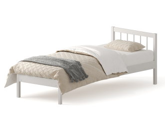 Кровать Мечта-4 80х200 деревянная белая