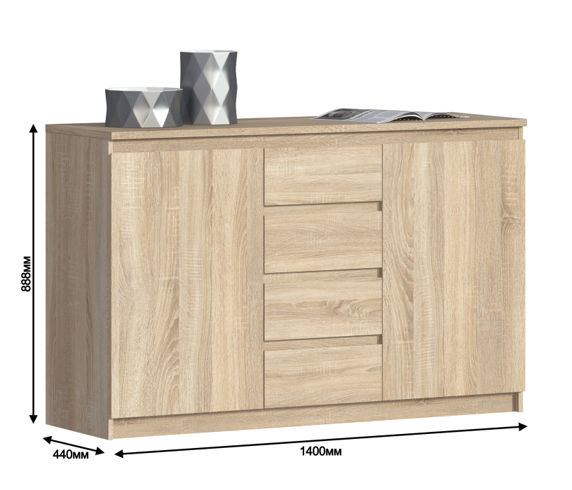 Комоды, Комод Веста СБ-2254