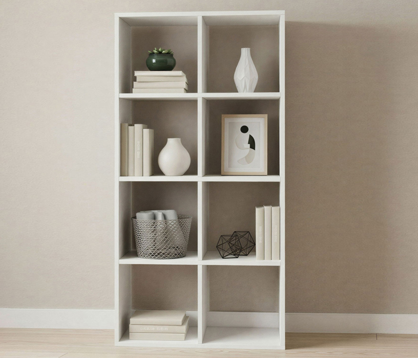 Стеллажи, Стеллаж 66х31х130 см Теви с 8 ячейками