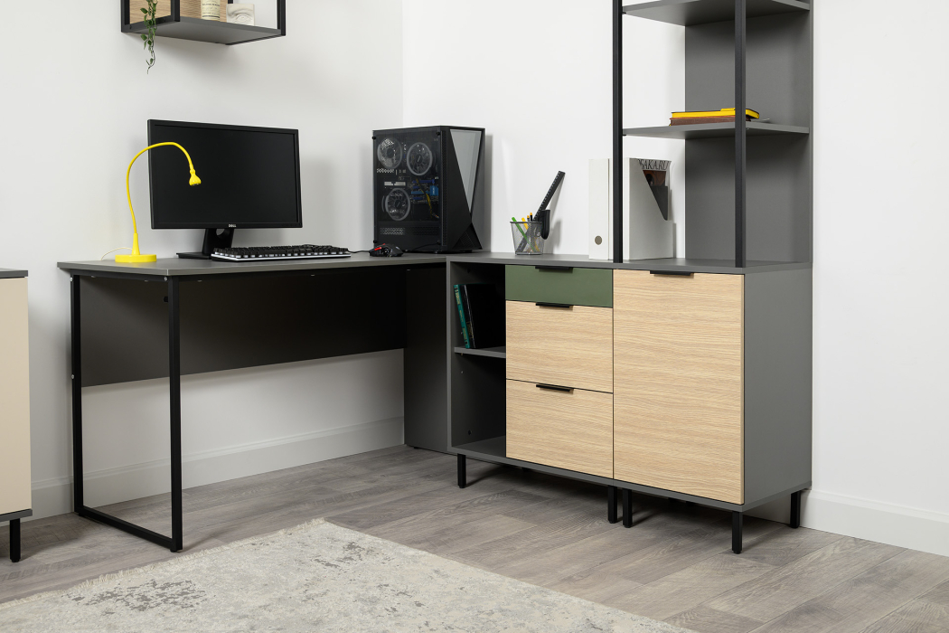 Стеллажи, Стеллаж Марвэл 16.426, темно-серый, сатин, плэйн