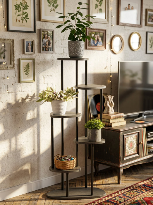 Декор для гостиной, Подставка под цветы Мебелик напольная Рилле 450