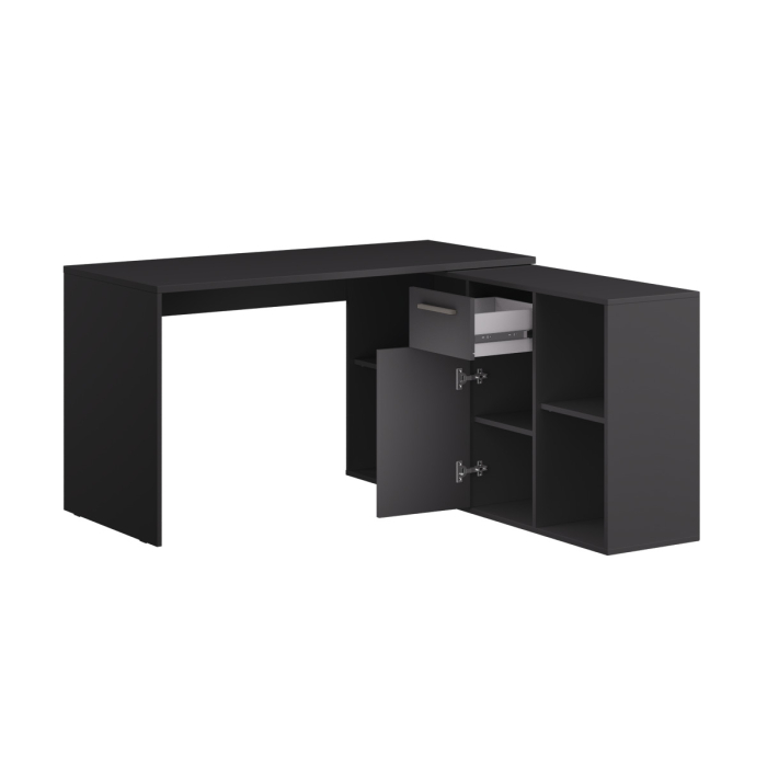 Прямые компьютерные столы, Стол письменный Лайт 03.245.01, темно-серый