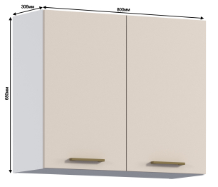 Соренто шкаф 2 дв 80х68 см