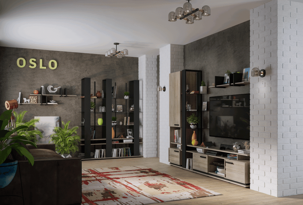 ТВ-тумбы, Гостиная Oslo (модуль 3) Тумба ТВ