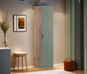 Шкаф однодверный Макс 500 мм, вариант №5 (ЛДСП, корпус дуб вотан)