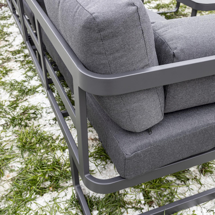 Комплекты мебели, Лаунж-зона GISELLE с угловым диваном из алюминия