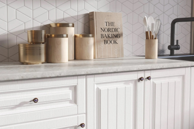 Кухонный гарнитур Хозяюшка Акация белая МДФ 1,5м