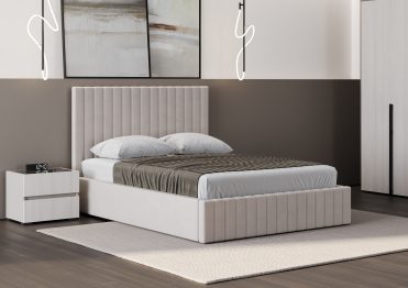 Кровать односпальная Болонья велюр 90х200 см