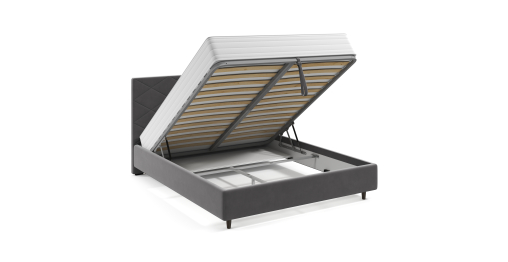 Кровать Lineaflex Аликанте Сканди Newtone Antracite 160x200