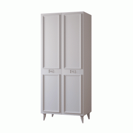 Шкаф в спальню 2х дверный Валенсия (серебро)