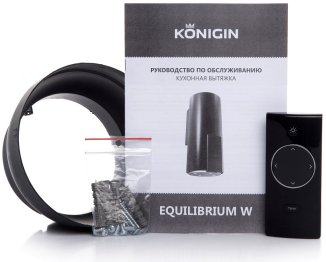 Кухонная вытяжка Konigin Equilibrium W Glass