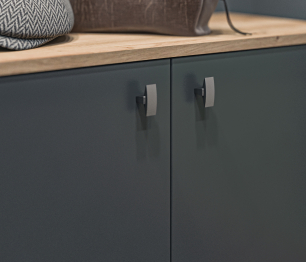 Тумба Сидней СБ-2583 Дуб дикий/Диамант серый