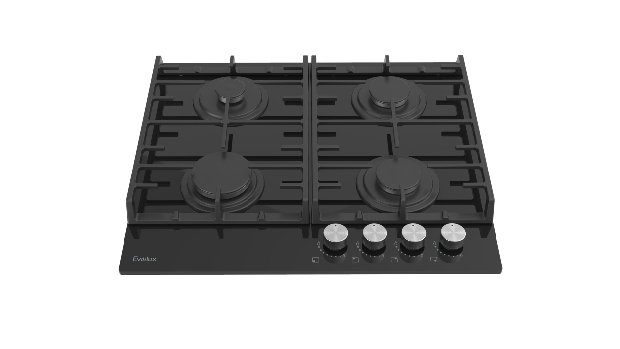 Встраиваемые варочные панели, Варочная панель газовая EVELUX HEG 600 BG