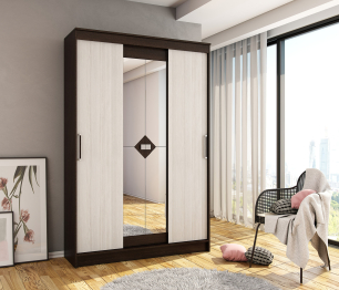 ЛДСП Шкаф-купе АГАТ Венге-Лоредо