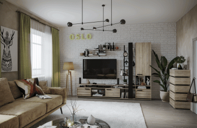 Гостиная Oslo (модуль 25) Стеллаж
