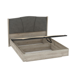 Кровать ШЕР КРП-23-16-14 с подъемным механизмом, дуб серый, alpina 14