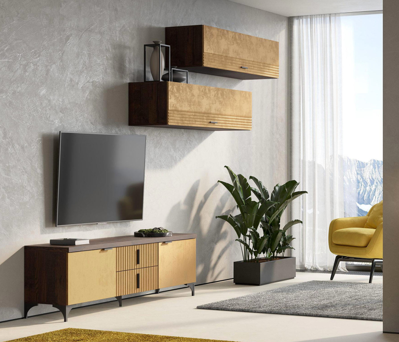 Шер, дуб апрель темный, лофт голден пэлес