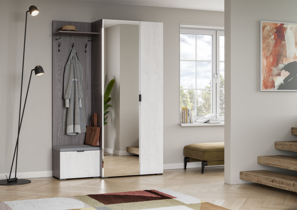 Шаде, черный ясень, санторини белый