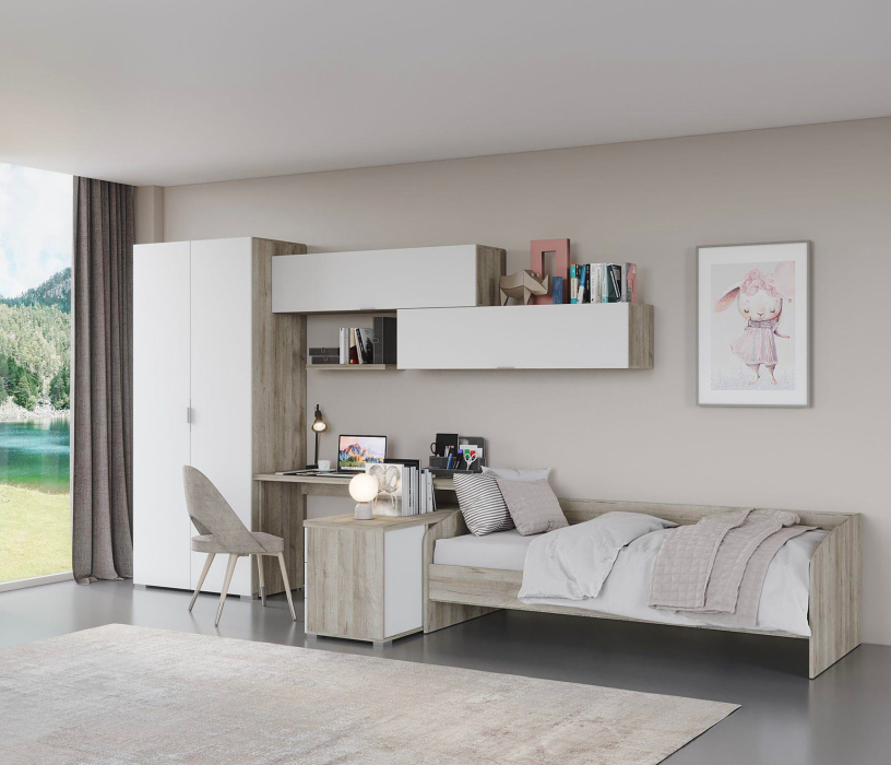 Анима, дуб серый, белый